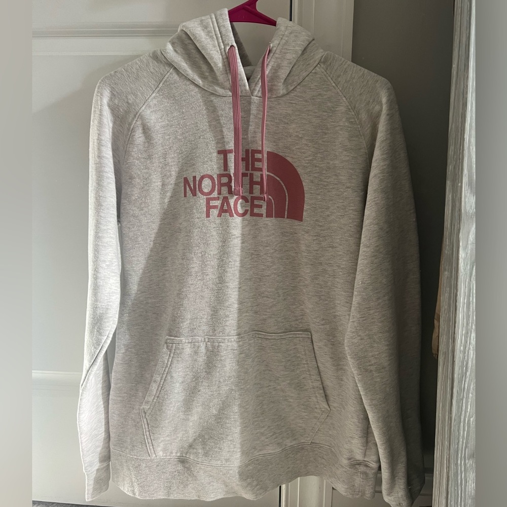 Womens light grey/ pink sweatshirt